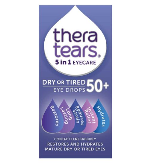 TheraTears Dry or Tired 50+ 5 in 1 Eye Drops 10ml