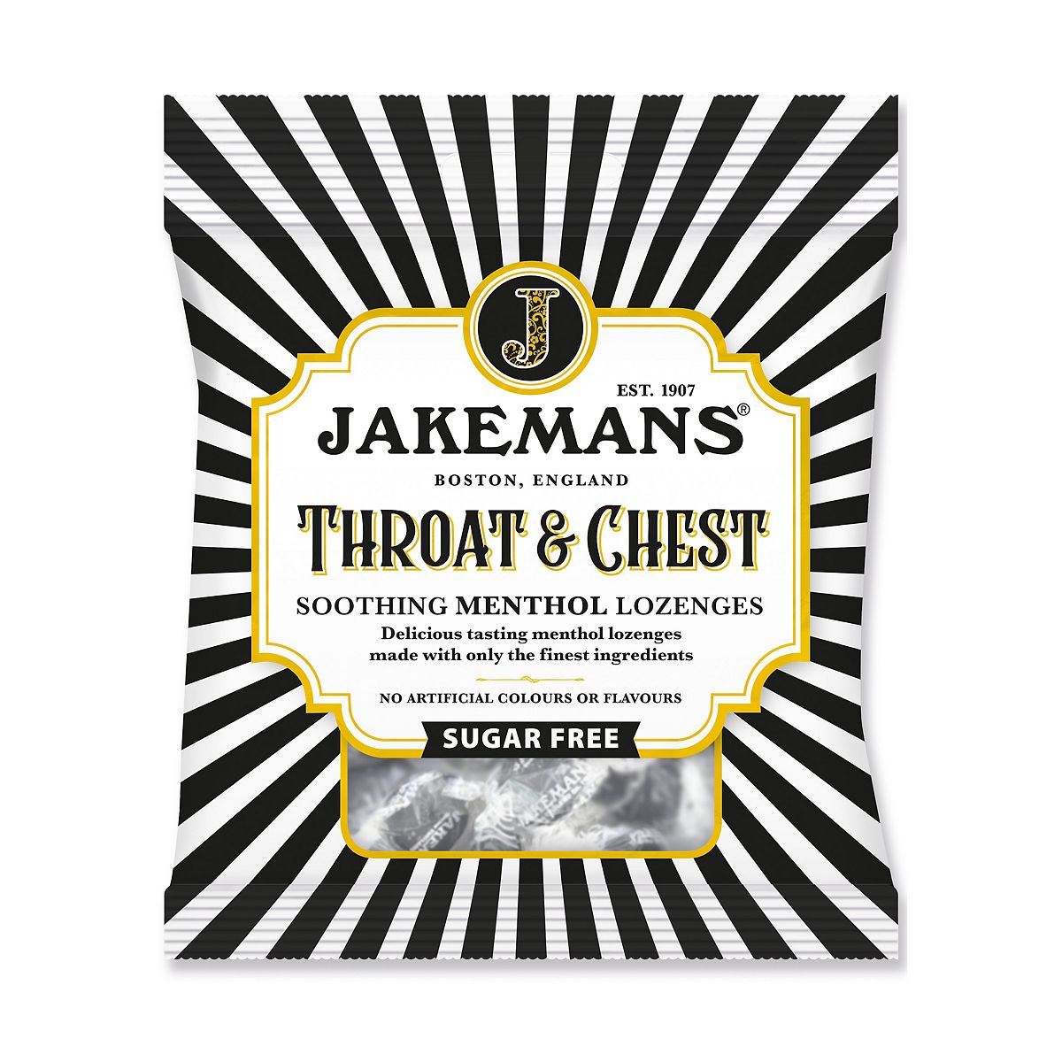 Jakemans Sugar Free Throat & Chest Lozenges - 50G