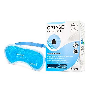 Optase Cooling Mask - Reusable Eye Mask with Hydrocool Technology - Relief from Allergy Symptoms, Di