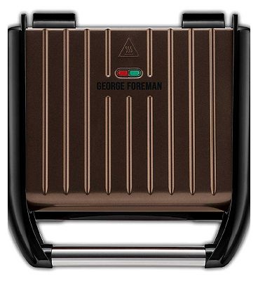 George Foreman Medium Steel Grill, Bronze