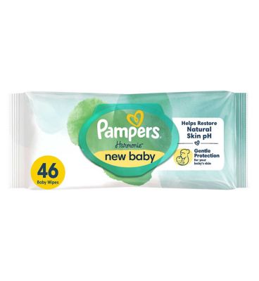 Pampers Harmonie New Baby Wipes Plastic Free Pack 46 Wipes Boots