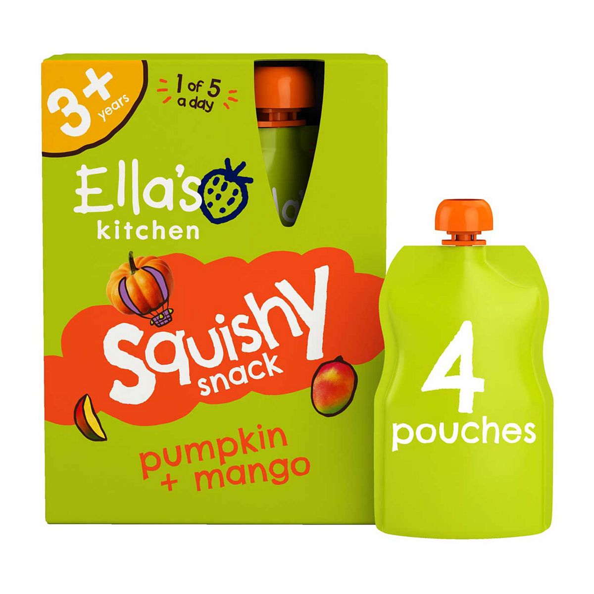 Ella's Kitchen Ella's Squishy Pumpkin + Mango 100G 4S