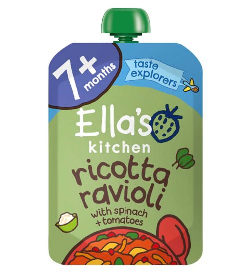 Ella's Kitchen Organic Spinach Ricotta Pasta Baby Food Pouch 7+ Months 130g