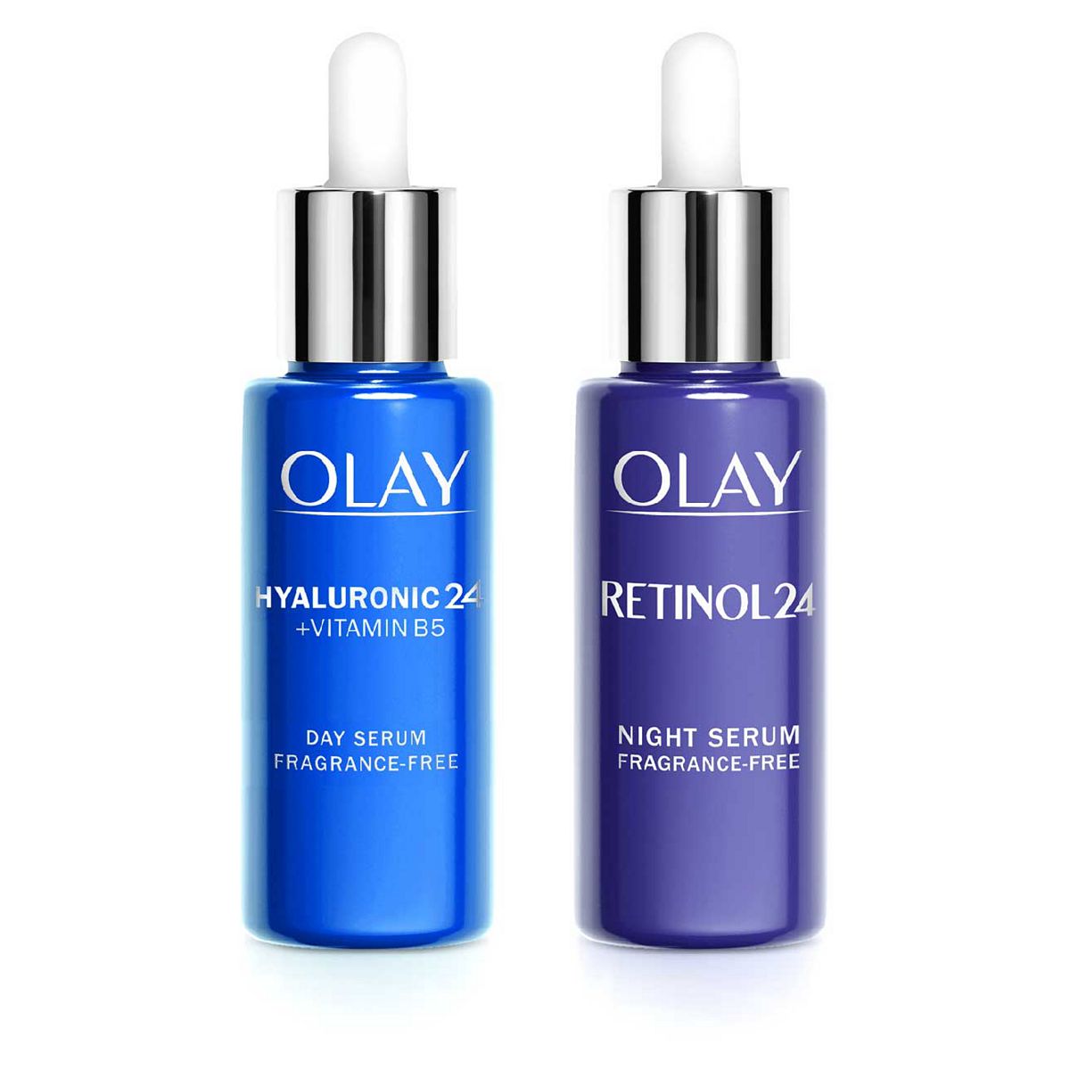 Olay New Year, Dew With Hyaluronic Acid + Vitamin B5 Day And Retinol Night Serum