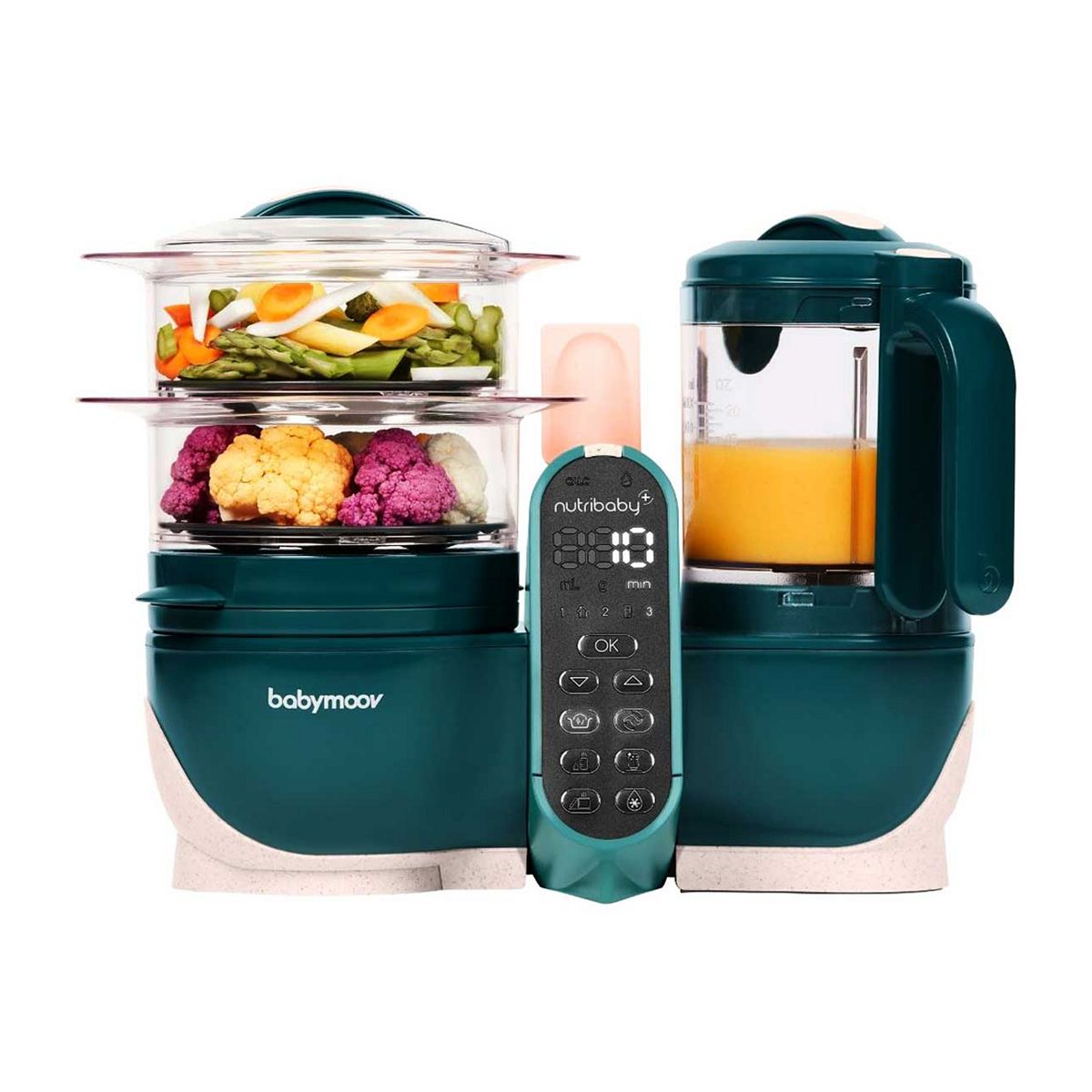 Babymoov Nutribaby Opal Green 6 In 1 Baby Food Maker