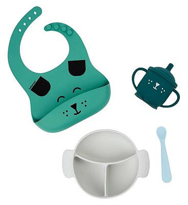 Babymoov Learn ISY Silicone Feeding Set Dog
