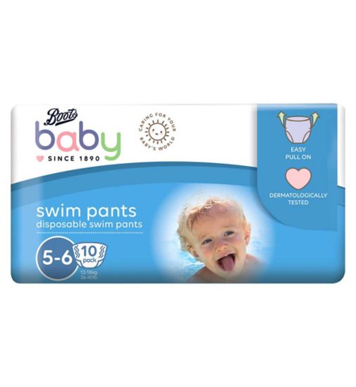 Boots Baby Swim Pants Size 5-6, 10 Pants 12-18kg