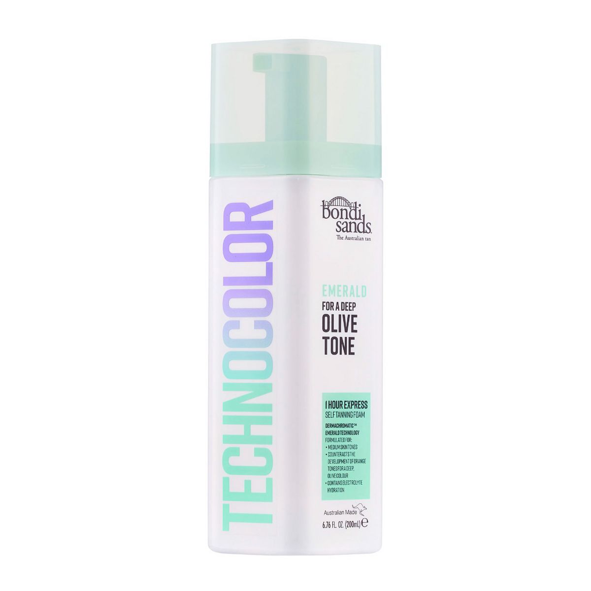 Bondi Sands Technocolor Emerald 1 Hour Express Self Tanning Foam200 ml, 200ml