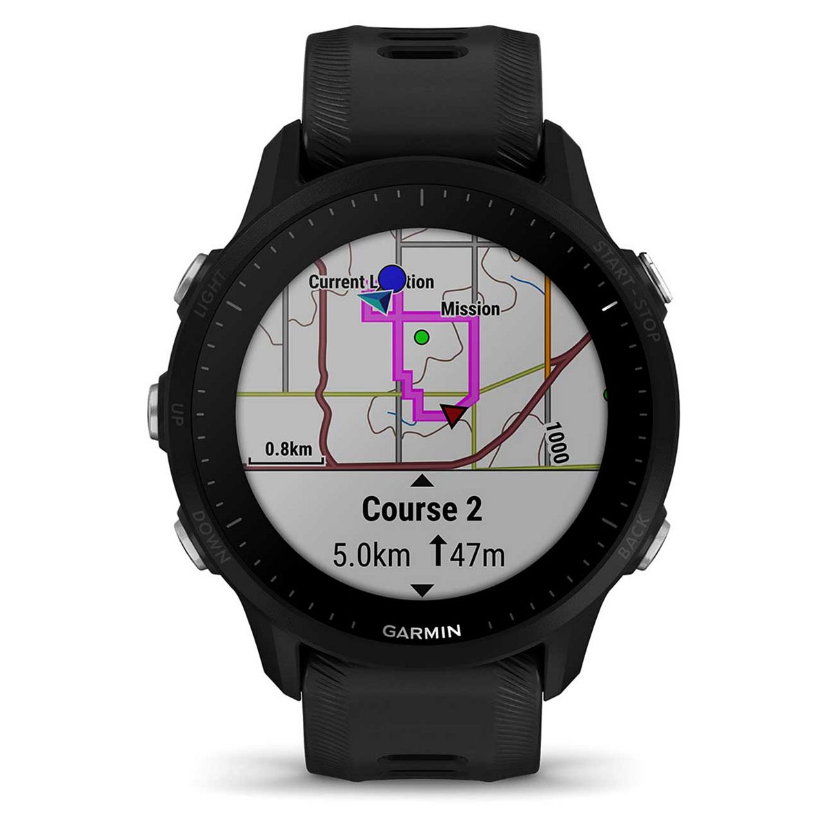 Garmin Forerunner® 955 Smartwatch- Black Multicolor