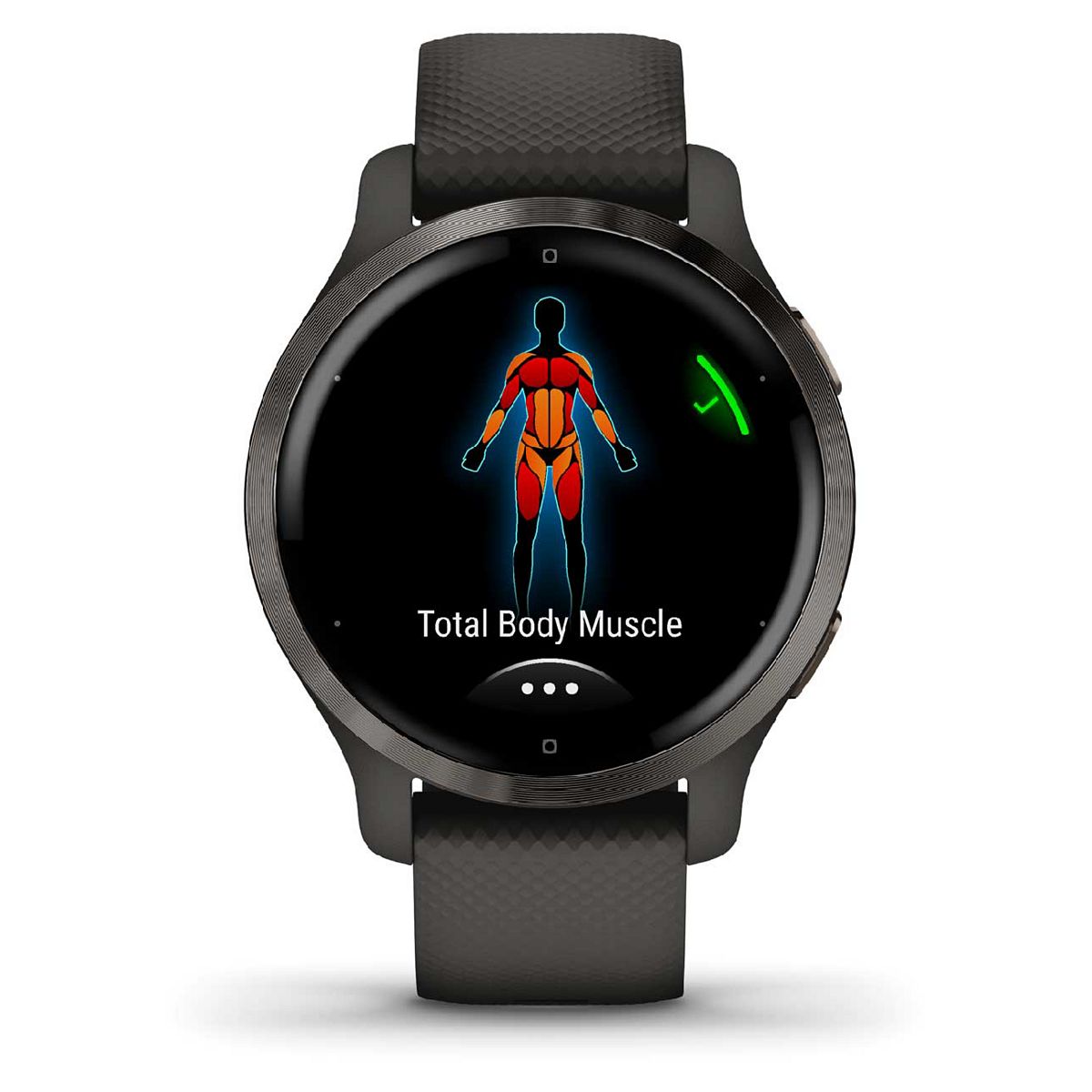 Garmin Venu® 2S Smartwatch - Slate Stainless Steel Bezel With Graphite Case And Silicone Band​ Multicolor