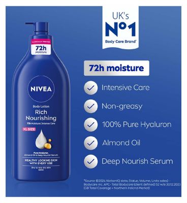 NIVEA Rich Nourishing Body Lotion for Dry Skin 625ml (8)