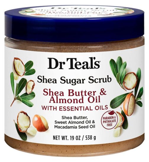 Dr Teal's Shea Butter & Almond Oil Body Sugar Scrub 538g