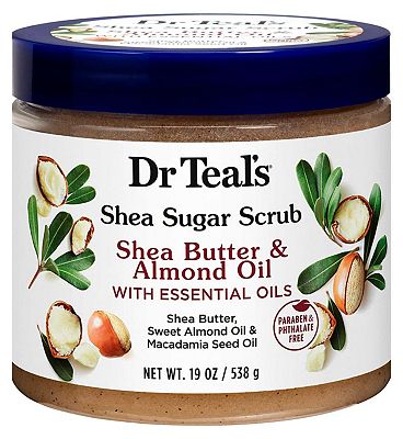 Dr Teal’s Shea Butter & Almond Oil Body Sugar Scrub 538g