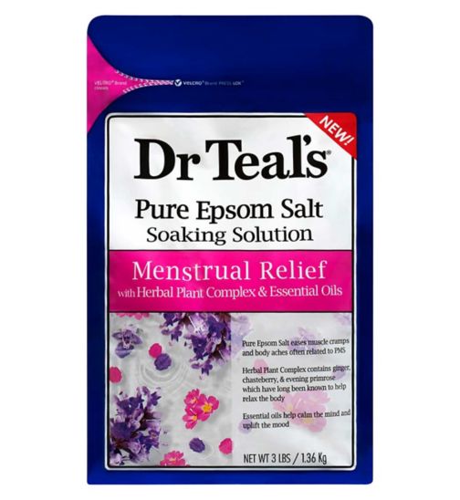 Dr Teal's Menstrual Relief Epsom Salts 1.36Kg