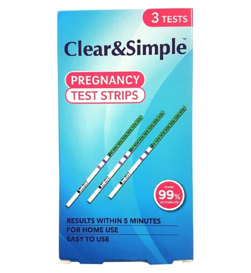 Clear & Simple Pregnancy Test Strip - 3 Tests