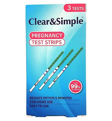 Clear & Simple Pregnancy Test Strip - 3 Tests
