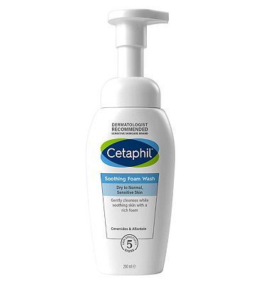 Cetaphil Soothing Foam Face Wash, Ceramide Cleanser for Sensitive Skin 200ml