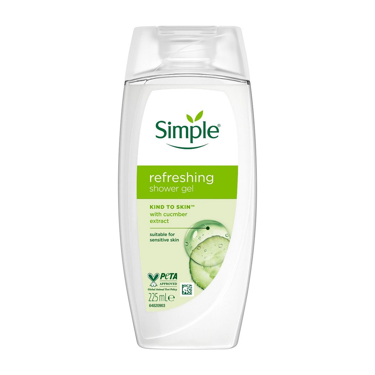 Simple Shower Gel Refreshing 225ml