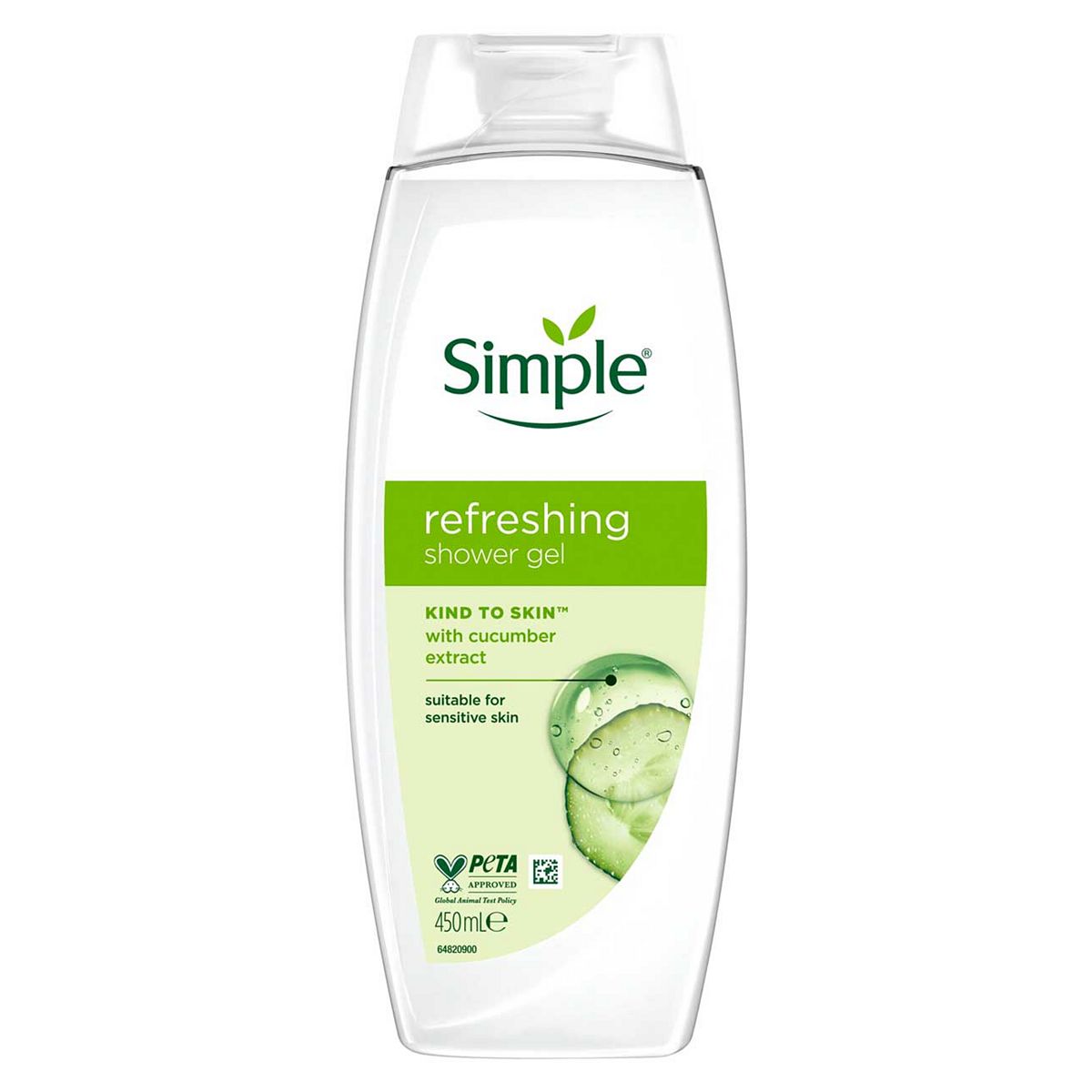 Simple Kind To Skin Refreshing Shower Gel 450ml