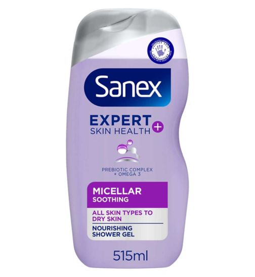 Sanex Expert Skin Health+ Micellar Soothing Shower Gel 515ml