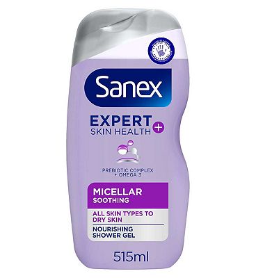 Sanex Expert Skin Health+ Micellar Soothing Shower Gel 515ml