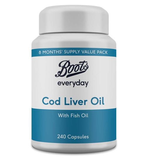 Boots everyday Cod Liver Oil 240 Capsules