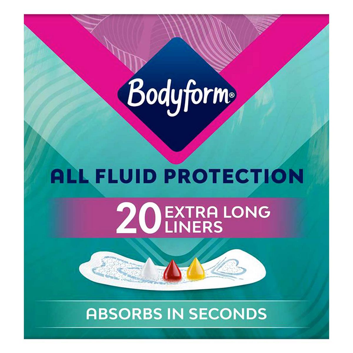 Bodyform Dailies All Fluid Xl Panty Liners 20 Pack