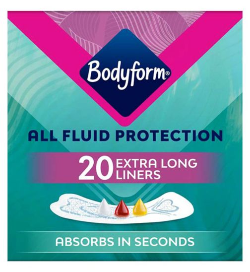 Bodyform Dailies All Fluid XL Panty Liners 20 pack