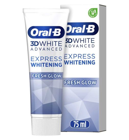 Oral-B 3D White Advanced Express Whitening Fresh Glow Toothpaste 75ml
