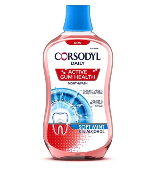 Corsodyl Active Gum Health, Daily Mouthwash, 500 ml