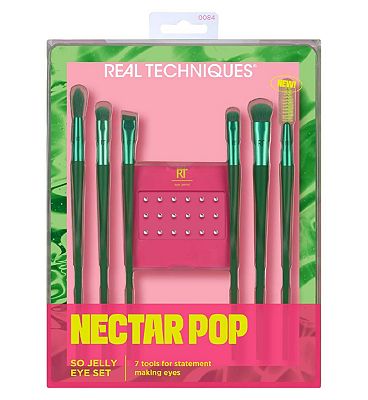 Real Techniques Nectar Pop -So Jelly Eye Makeup Brush Kit - 7 Piece Set