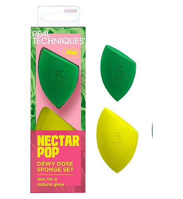 Real Techniques Nectar Pop Dewy Dose Makeup Sponge Kit Duo