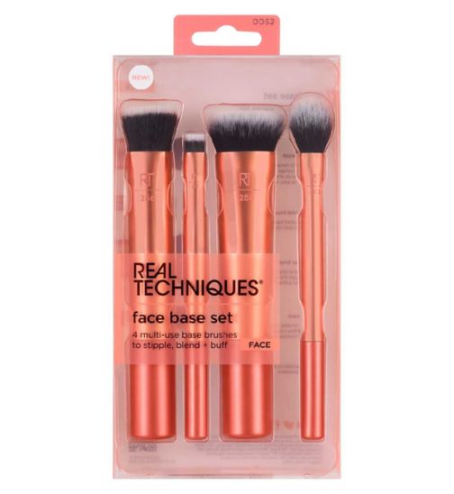 Real Techniques Flawless Base Makeup Brush Kit - 4 Piece Set