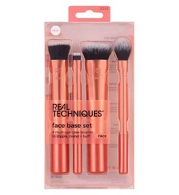 Real Techniques Flawless Base Makeup Brush Kit - 4 Piece Set