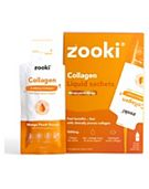 Zooki Marine Collagen 5,000mg, Mango Peach Flavour - 14x15ml Liquid Sachets