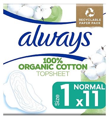 Always Cotton Protection Ultra Normal Sanitary Towels With Wings 11 Pads