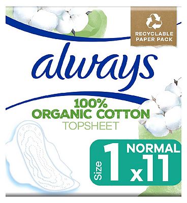 Always Dailies Cotton Protection Panty Liners Normal X 28, Toiletries