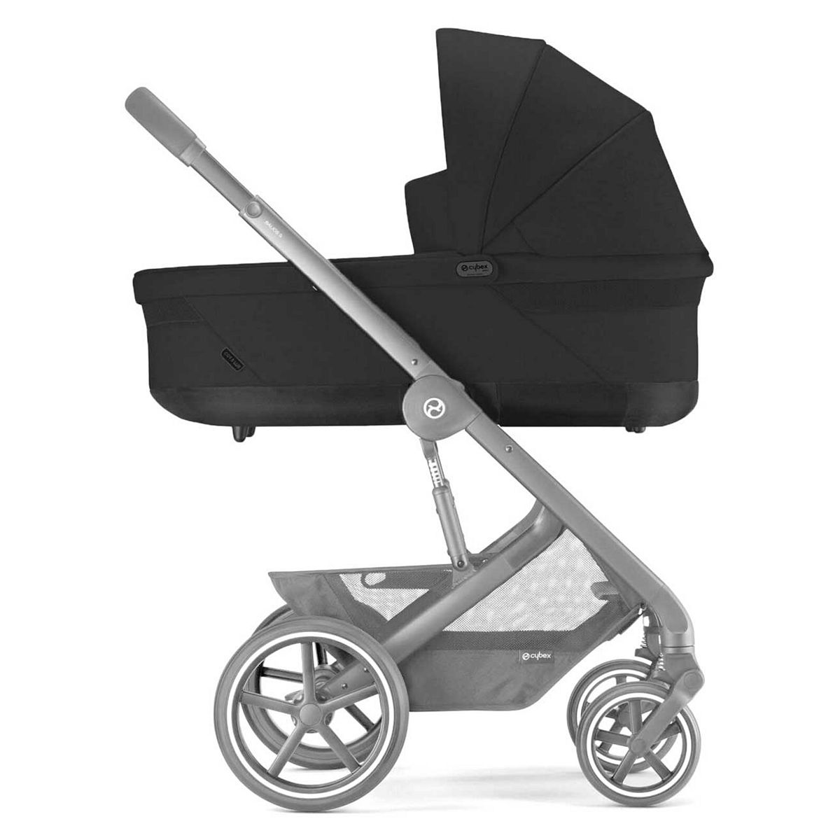 Cybex Balios S Lux Pushchair Carrycot - Moon Black