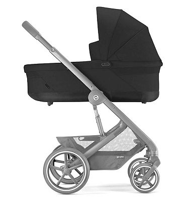 Cybex Balios S Lux Pushchair Carrycot 2023 - Moon Black