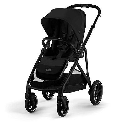 Cybex Gazelle S Single to Double Pushchair 2023 Black Frame  Moon Black