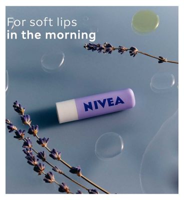 NIVEA Lavender Overnight Care Lip Balm 4.8g (5)