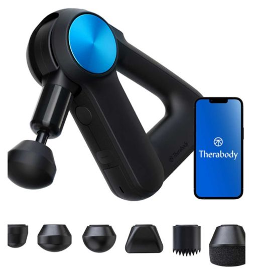 Theragun PRO (5th Generation) Handheld Bluetooth Enabled Percussive Therapy Massage Gun with Smart App & 6 Attachments - Black
