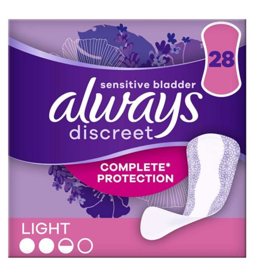 Always Discreet Incontinence Liners Light 28 liners