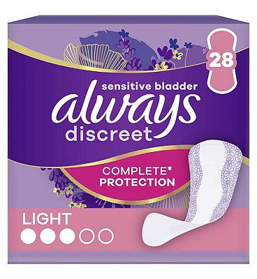 Always Discreet Incontinence Liners Light 28 liners