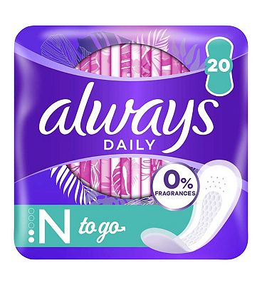 Always Daily Fresh Normal Wrapped Panty Liners 0% Fragrances & Dyes 20  liners - Boots