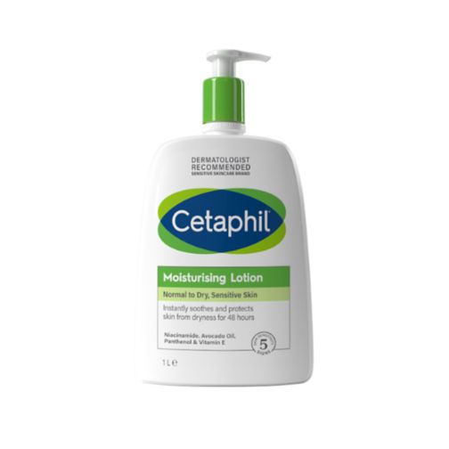 Cetaphil Moisturising Lotion, Lightweight Face & Body Moisturiser for Sensitive Skin 1L Family Size