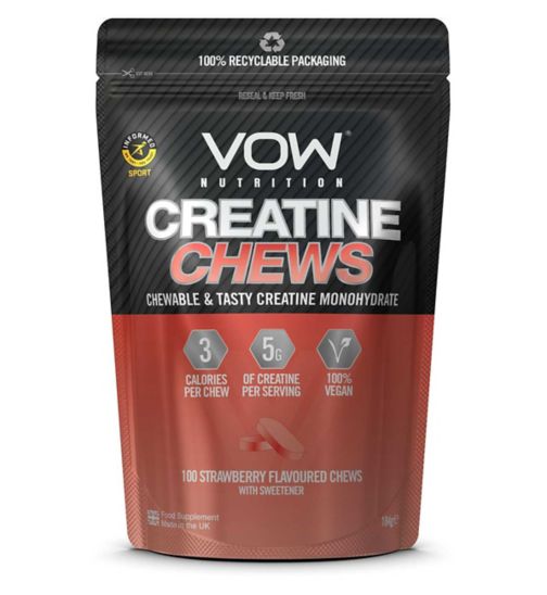 VOW Nutrition Creatine Chews Strawberry  100s