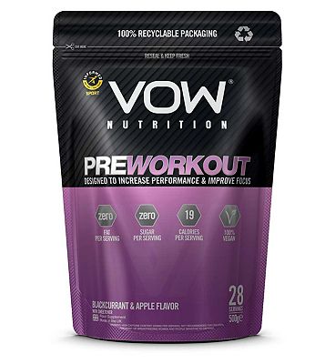 VOW Nutrition Pre-Workout Blackcurrant & Apple 500g