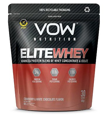 VOW Nutrition Elite Whey Strawberry & White Chocolate 900g