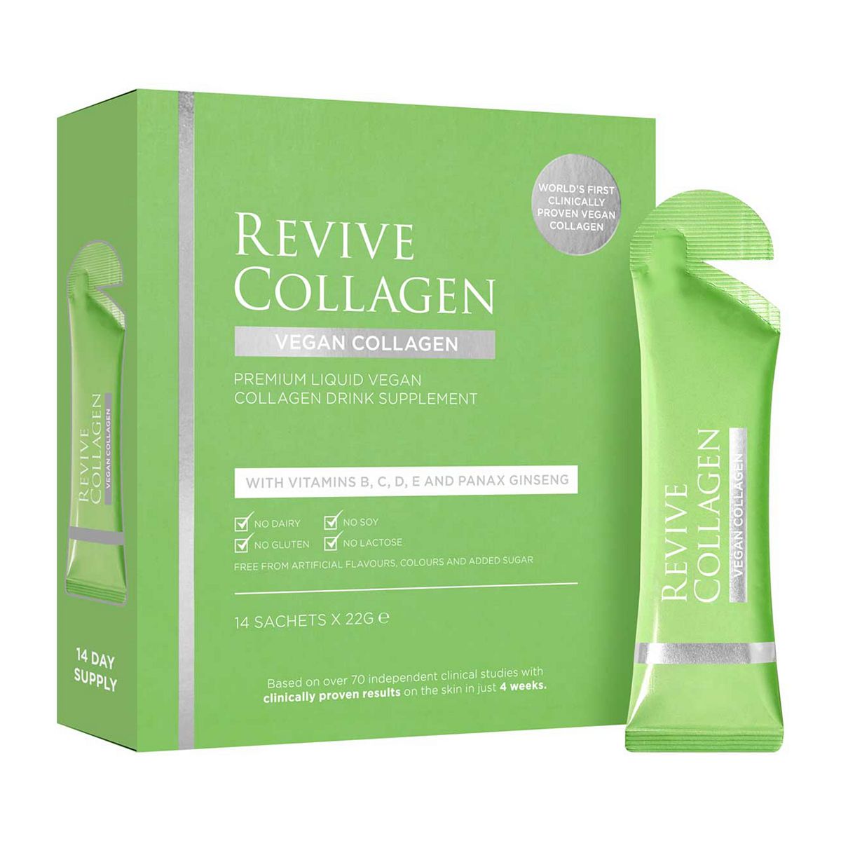 Revive Collagen Clinically Proven Liquid Vegan Collagen 14 X 22G Sachets